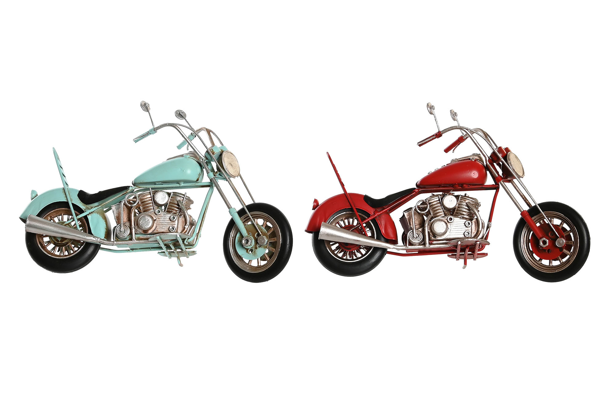 Motos Vintage Decorativas de Metal 28X10X15